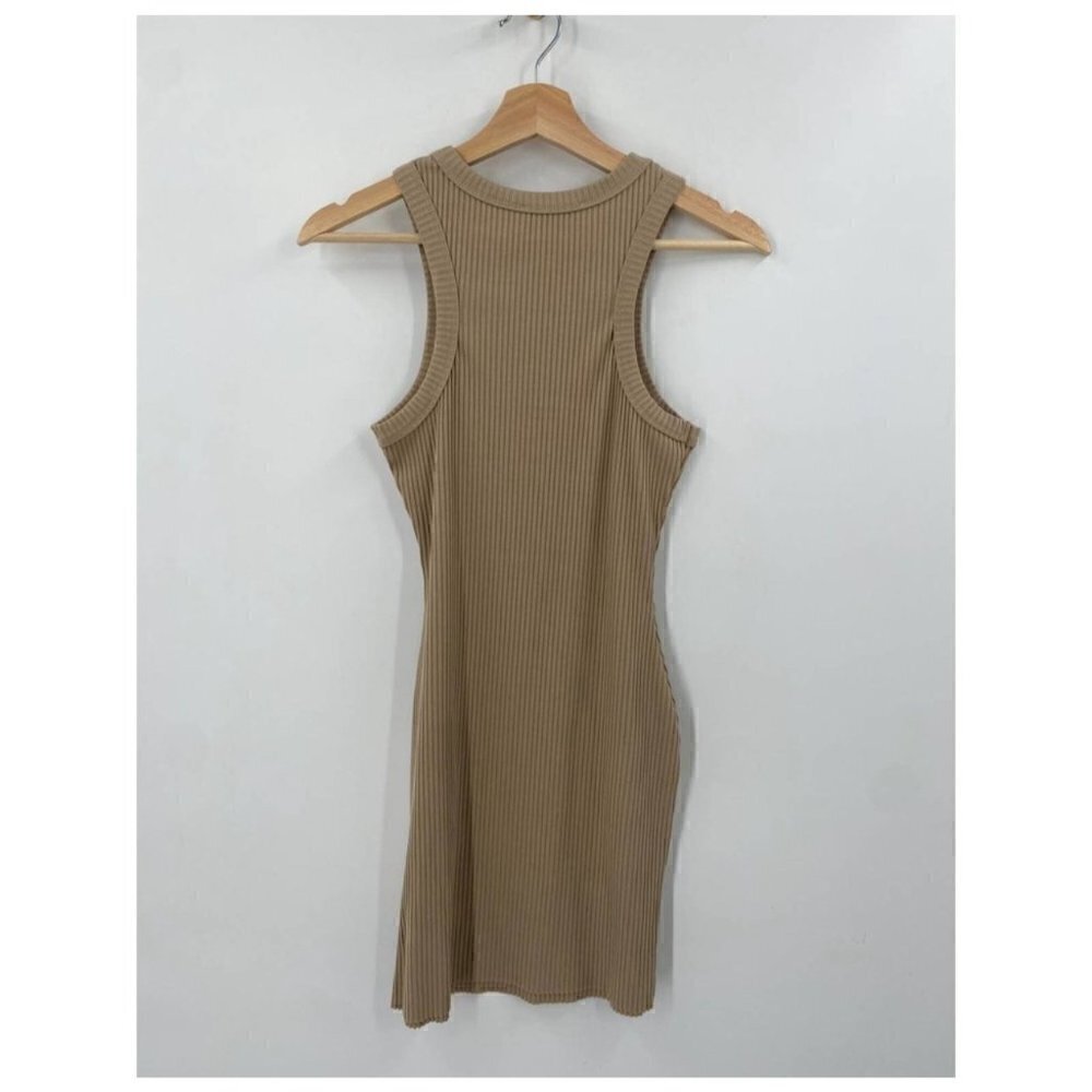 Beige Botany Tan Ribbed Bodycon Dress - Medium - Picture 5 of 5